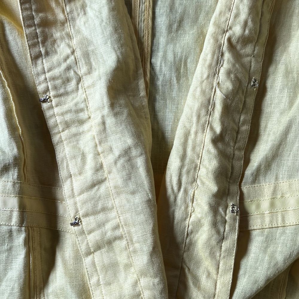 Multiples yellow Linen Jacket - Picture 8 of 11